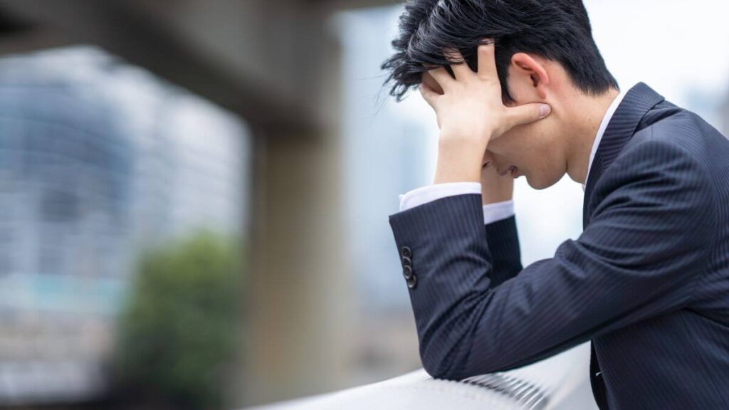 a troubled young business man